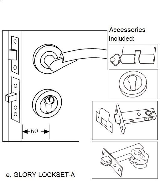 Glory Solid Stainless Steel Lever Lockset A – Architec