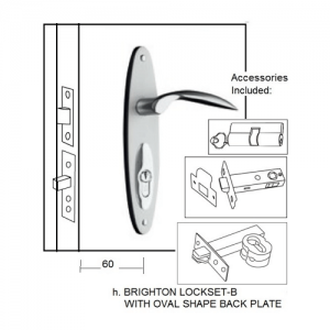 Brighton Solid Forged Brass Lever Lockset B – Architec